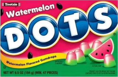Produktbild von Tootsie Dots Watermelon 184g