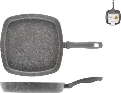 Image de poêle à griller pierre grise 28 cm ind
