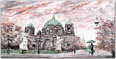 Produktbild von Coloray Küchenrückwand 140x70 Spritzschutz aus Glas - Berliner Dom