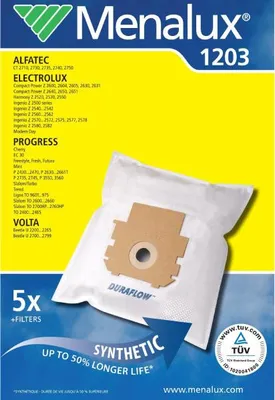 Produktbild von MENALUX Staubsäcke für Electrolux Progress (5Stk.) 1203