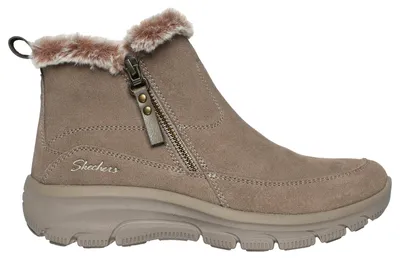 Produktbild von Skechers Relaxed Fit: Easy Going - Cool Zip! Enkellaarsjes Plat - Taupe - Maat 40