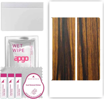 Produktbild von apgo Rückseite Schutzfolie, Skin, kompatibel mit Huawei Mate XS 2, Hinten Displayschutzfolie aus Vinylfolie, kratzfest, einfache Montage - Tigerwood