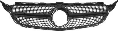 Obrázek produktu pro Stratos DiamantGrille - Mřížka předního nárazníku - AMG Diamond Style - lesklá černá - pro Mercedes třídy C W205 (2018+) - Autopříslušenství