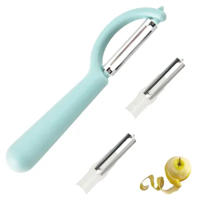 Productafbeelding van Pannenschiller met 2 vervangbladen en ergonomische grip