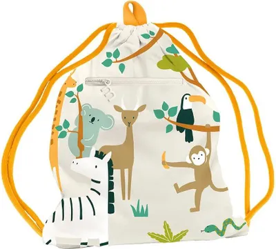 Produktbild von Miniland Kiddie Jungle Turnbeutel Beige Beige One Size