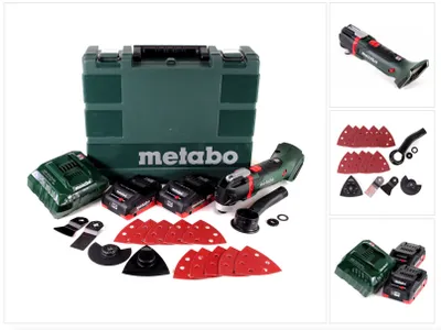 Produktbild von Metabo MT 18 LTX Akku Multitool 18V + 2x Akku 4,0Ah + Ladegerät + Koffer