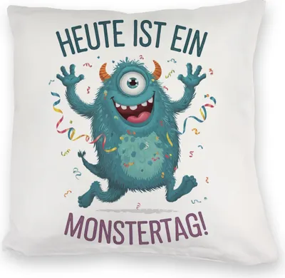 Produktbild von Heute ist ein Monstertag! Kuschelkissen