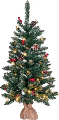 Zdjęcie produktu dla Choinka z oświetleniem - 90 cm, 50 diod LED