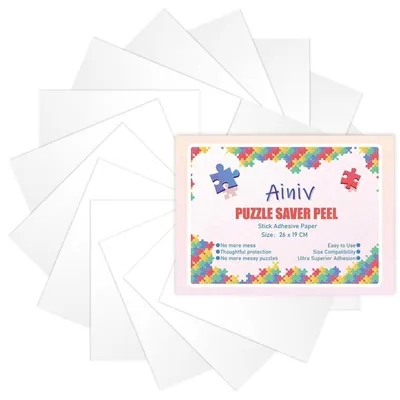Image de Film adhésif pour puzzles, 16 pièces, 19x26 cm, en papier plastique PP