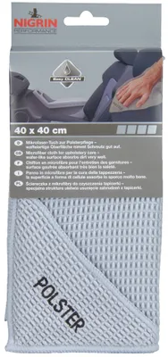 Zdjęcie produktu dla NIGRIN 71119, Samochód, Suche ubranie, Tapicerka, Szary, Mikrofibra, 400 mm