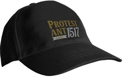 Produktbild von Baseballcap mit Einstickung - Martin Luther Protest Ant 1517 - 69283 schwarz