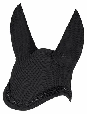 Image de Protection anti-mouches Eskadron Platinum, modèle "MESH CRYSTAL", taille : poney, couleur : noir