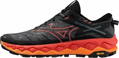 Produktbild von Mizuno Wave Mujin 10 Black/Cayenne/Nasturtium 41 Traillaufschuhe