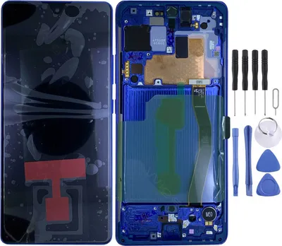 Produktbild von Samsung Display LCD Kompletteinheit für Galaxy S10 Lite G770 GH82-21672C Blau