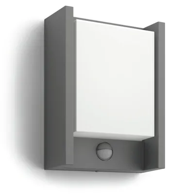 Produktbild von Philips Arbour Wandleuchte, 3,8 W, Wandbeleuchtung für den Außenbereich, Anthrazit, Metall, IP44, Terrasse, Garten, II