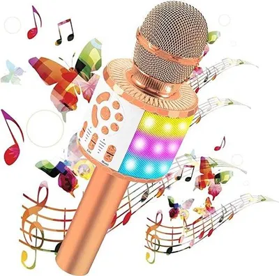 Immagine prodotto di Microfono per bambini da karaoke, dinamico, per bambini e bambine dai 4 anni in su, giocattolo