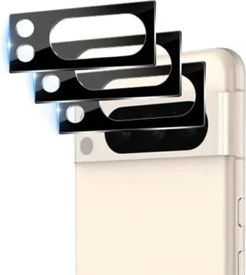 Immagine prodotto di 3 vetri protettivi per fotocamera in vetro temperato 9H per Pixel 8 Pro