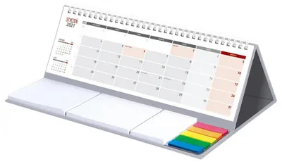 Produktbild von Tischkalender für 2027 mit Notizbereich im Maxi-Format