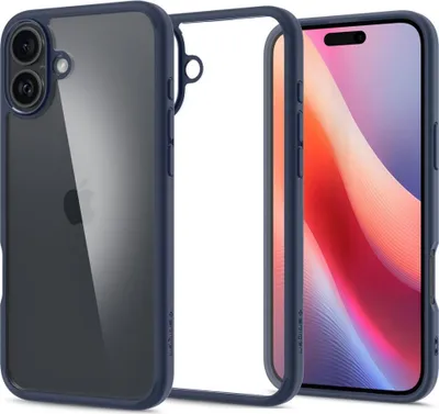 Produktbild von Spigen Ultra Hybrid, Cover, Apple, iPhone 16, 15,5 cm (6.1"), Navy