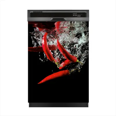 Produktbild von Magnete Dekorative 60x80 cm Küche Magnetmatte Spülmaschine - Paprika Gemüse