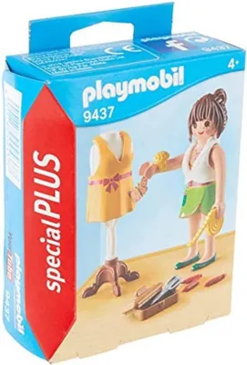 Productafbeelding van Poppetje Modeontwerpster met Accessoires Speelset
