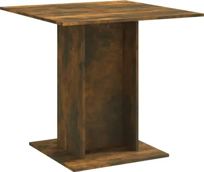 Produktbild von vidaXL Esstisch Räuchereiche 80x80x75 cm Holzwerkstoff