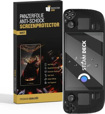 Produktbild von 6x Panzerfolie für Valve Steam Deck Displayschutz MATT Schutzfolie Entspiegelt ANTI-REFLEX/ ANTI-SHOCK/ ANTI-KRATZ
