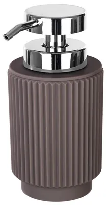Obrázok produktu pre Dávkovač mydla – nádoba na tekuté mydlo – 450 ml – plast – hnedý – vhodný do kúpeľne a kuchyne