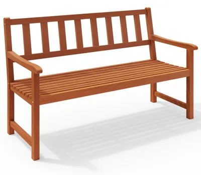 Immagine prodotto di Casaria Panchina da Giardino Kensington in Legno D'Acacia Resistente 120x90x58 cm Panchina da Parco 2 Posti