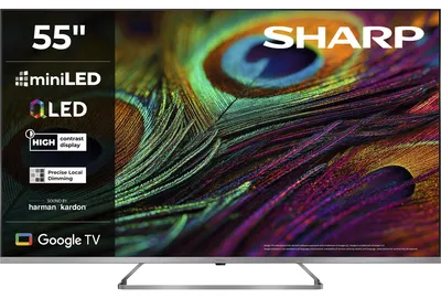 Produktbild von SHARP 55JP7765E, QLED-Fernseher, (UltraHD/4K, MiniLED Google TV)