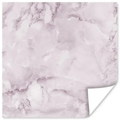Produktbild von MuchoWow® Poster Marmor - Füllstoff - Rosa 50x50 cm - Wohnzimmerdekoration