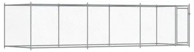Produktbild von Hundezwinger - Hundekäfig - Hundebox - Außenkennel - Metall-Hundezwinger, grau