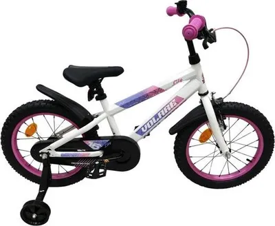 Produktbild von Volare Lily Kinderfahrrad - Mädchen - 16 Zoll - Weiß Rosa Lila