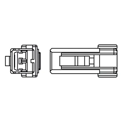 Produktbild von HIGHSIDER Adapterkabel für Mini-Blinker, Harley für