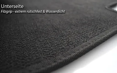Produktbild von Fußmatte Opel Adam (alle) Velours Matte in Original Qualität Automatte | Fahrerseite Schwarz