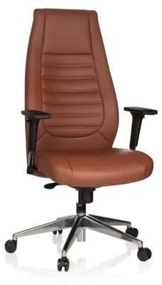 Produktbild von hjh OFFICE Profi Chefsessel VITORO Ergonomischer Bürostuhl mit Armlehnen (höhenverstellbar) Kunstleder Drehstuhl für Büro, Zuhause
