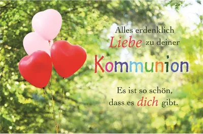 Produktbild von AV - Kommunion - querformat - Glückwunschkarte im Format 11,5 x 17 cm