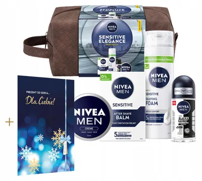 Produktbild von Nivea Men Sensitive 4-in-1 Set für empfindliche Haut mit Kosmetiktasche und