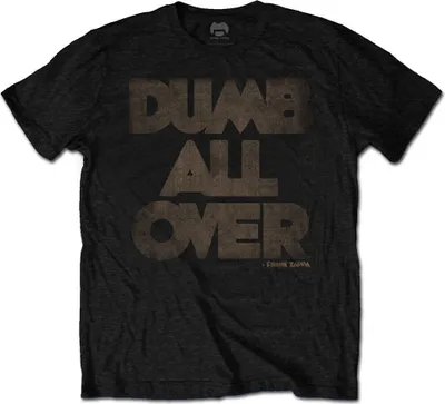 Produktbild von Frank Zappa Dumb All Over Black L T-Shirt