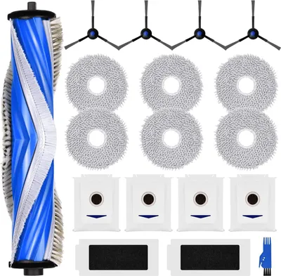 Produktbild von Zubehörset für ECOVACS DEEBOT T30 PRO Omni/T30 Omni, 4*Staubbeutel 1*Main Rollbürste 4*Seitenbürsten 2*Filter 6*Mopp Wischtücher, Ersatzteile Saugroboter Zubehör