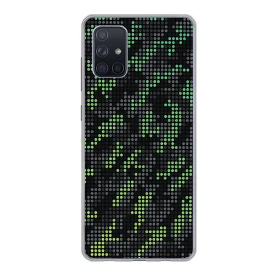 Produktbild von MuchoWow® Handyhülle Schutzhülle Hülle für Samsung Galaxy A51 5G Camouflage-Muster aus grünen und grauen Punkten Silikon Softcase Handy Hülle - Abbildung