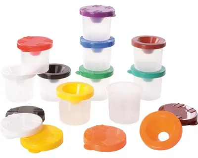 Immagine prodotto di EDUPLAY 240249 Set di tazze con pennello (confezione da 10)