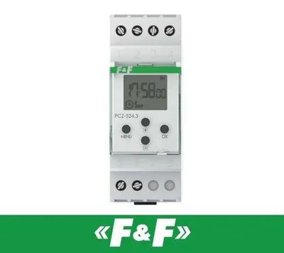 Obrázek produktu pro F&F PCZ-524.3 Programovatelný astronomický digitální časovač 24V 264V AC DC