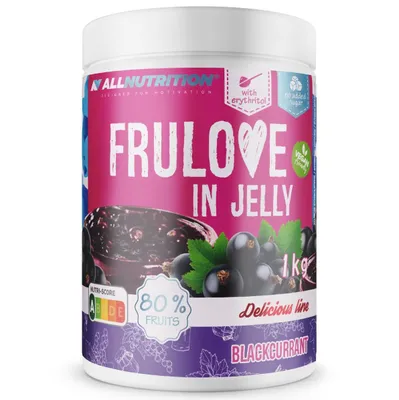 Produktbild von ALLNUTRITION FRULOVE In Jelly Blackcurrant 1000g Marmelade Früchte schwarze Johannisbeere