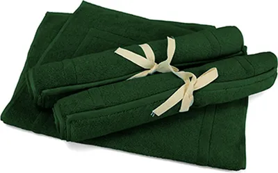 Immagine prodotto di A&R AR019 | Tappeto da bagno, in cotone turco - Colore: Verde scuro - Dimensioni: 50 x 80 cm