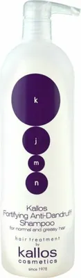 Produktbild von Kallos KJMN Fortifying Anti-Dandruff Shampoo, 1000 ml, Shampoo, Professionell, Unisex, normales Haar, öliges Haar, Antischuppen, Verstärkung