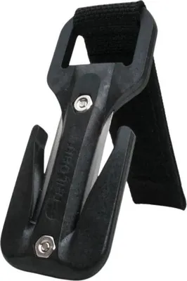 Produktbild von Tauchermesser orange/gelb, 9,3x3,6x0,8cm, schneidet 8mm Seile, auswechselbare Klingen