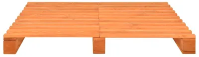 Produktbild von vidaXL Palettenbett Braun Massivholz Kiefer 160×200 cm