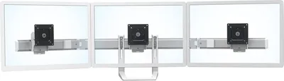 Produktbild von Ergotron HX - Montagekomponente (Griff, 3 Drehzapfen, Bogen mit drei Scharnieren) - für 3 LCD-Anzeigen - weiß - Bildschirmgröße: bis zu 61 cm (bis zu 24 Zoll) - Armmontage - für P/N: 45-475-216
