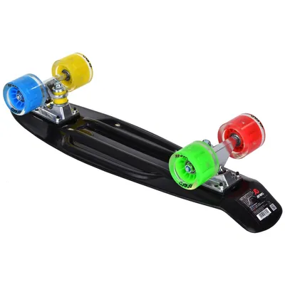 Obrázok produktu pre Pennyboard ENERO 56cm s LED kolieskami, BLACK RAINBOW